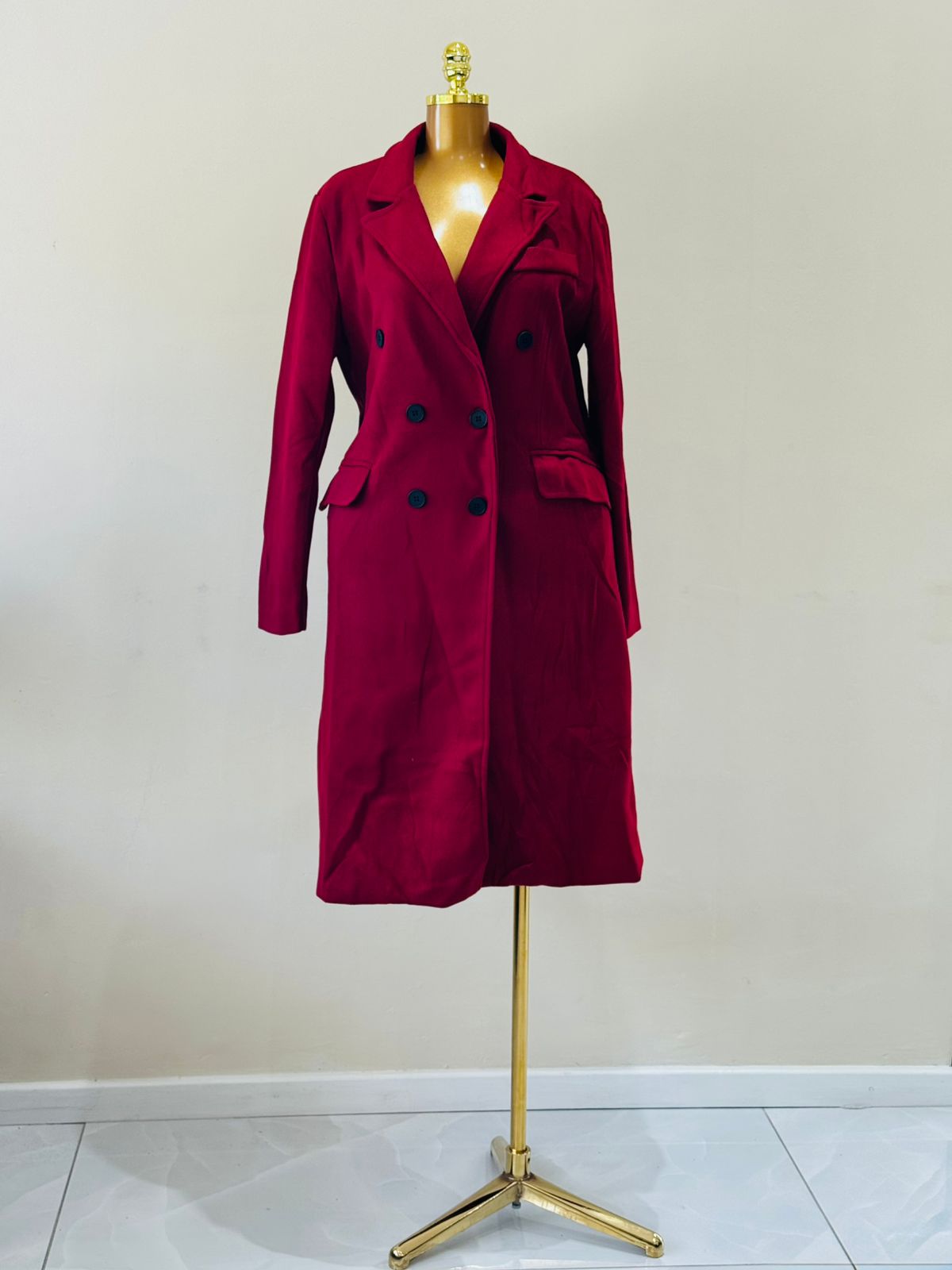 Retro six button coat